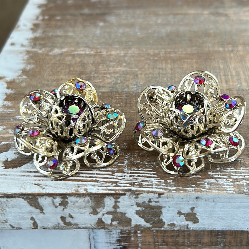 Sarah Coventry Aurora Borealis Earrings